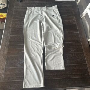 Adidas Baseball Light Gray Performance Pants